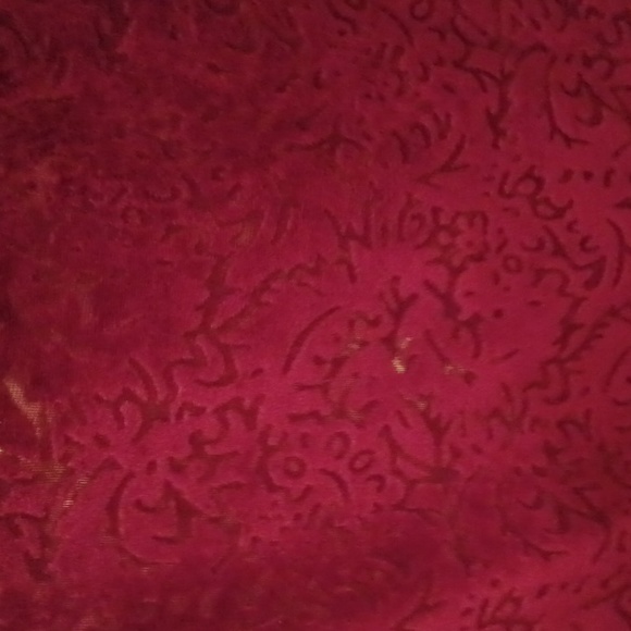 Liz Claiborne_Red Top (Sz L) Cowl neck-Semi Sheer_fully lined - Picture 6 of 8